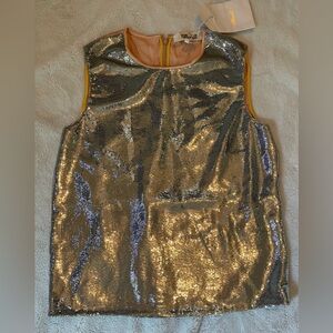 Diane Von Furstenberg sequin top